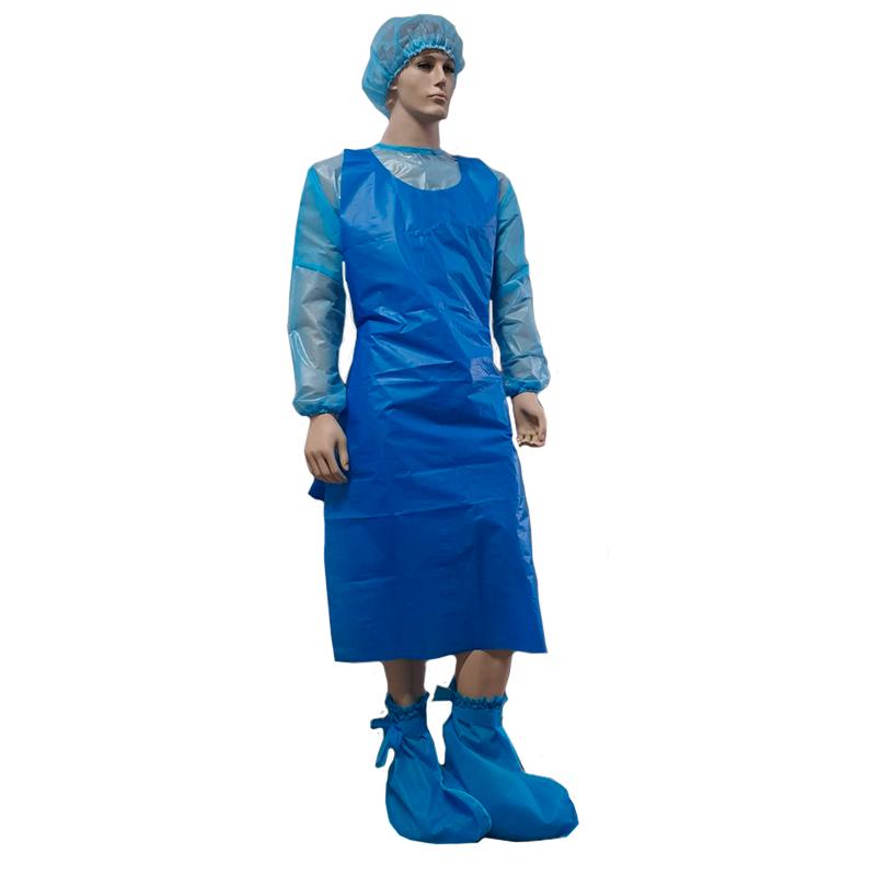 Фартух медичний довгий, матеріал поліетилен щ. 50 г/м2, стерильний